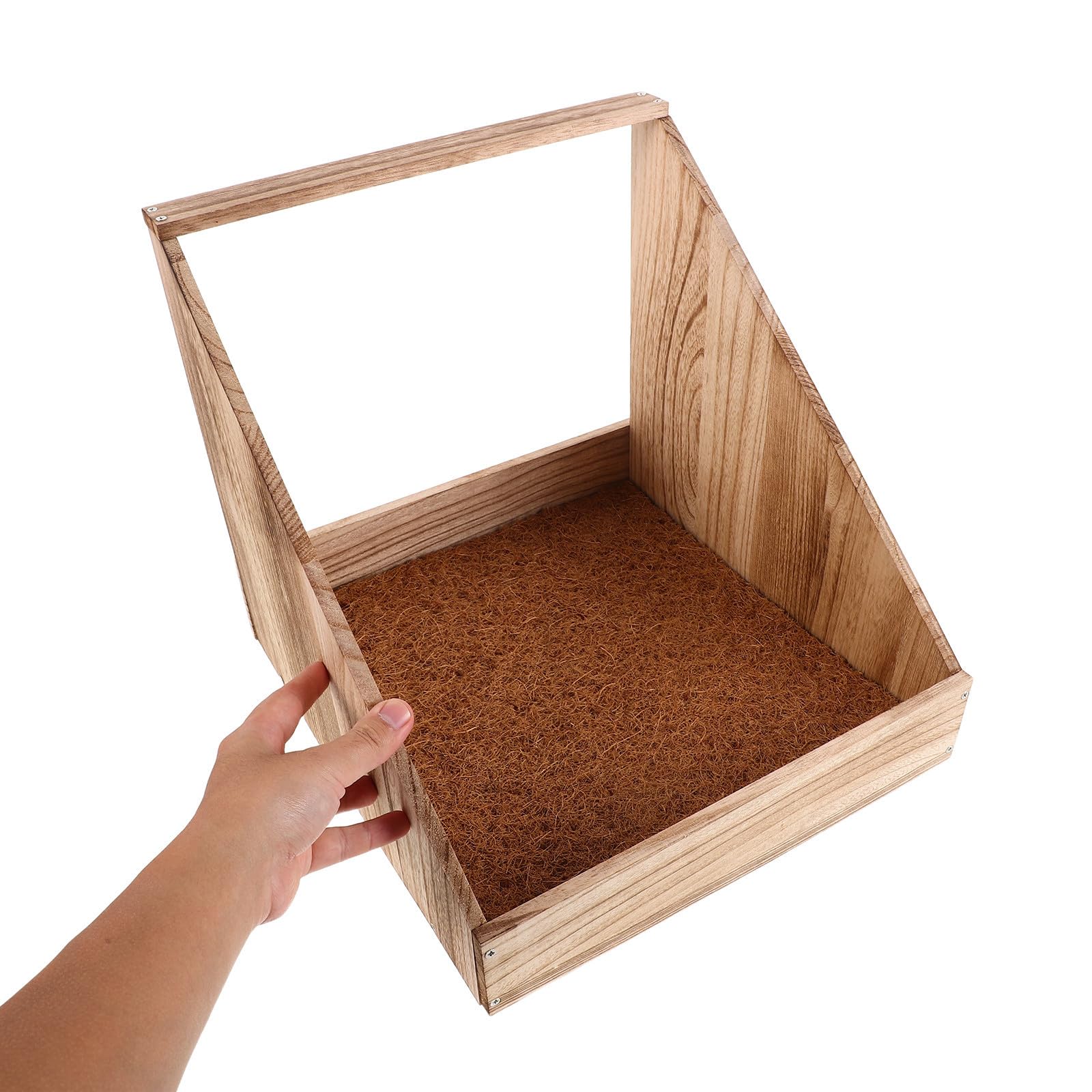 Casetta per Galline in Legno con Scomparto Singolo, Grande Capacità, Design Efficiente per Ovodeposizione, per Pollai Esterni e Allevamenti Avicoli