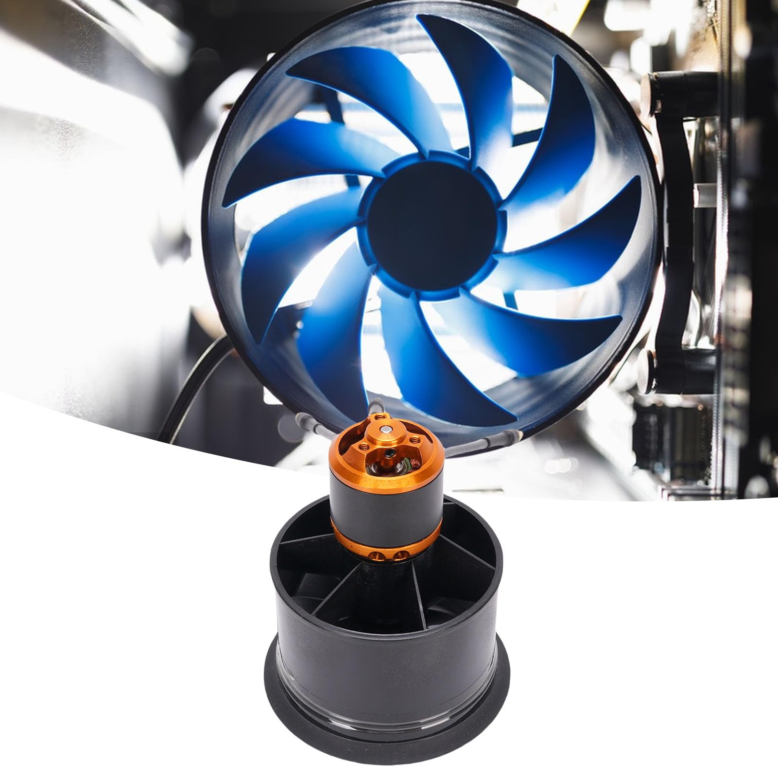 Domary Ventola Elettrica Intubata Motore da 50 Mm 4000 KV con Scheda di Controllo per Hobbisti Aerospaziali e Fai-da-te