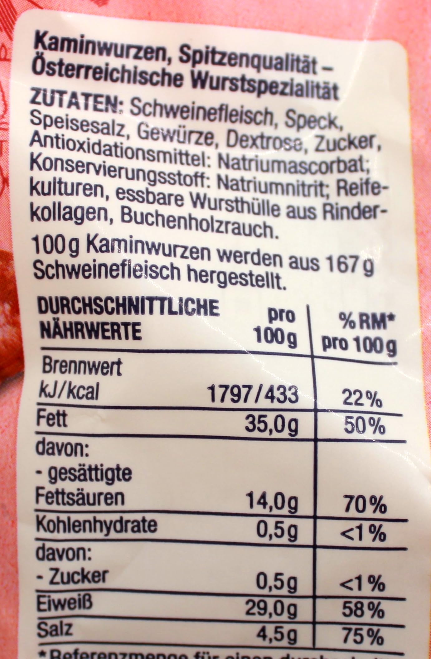 Kaminwurzen, 20er Pack (20 x 130g)