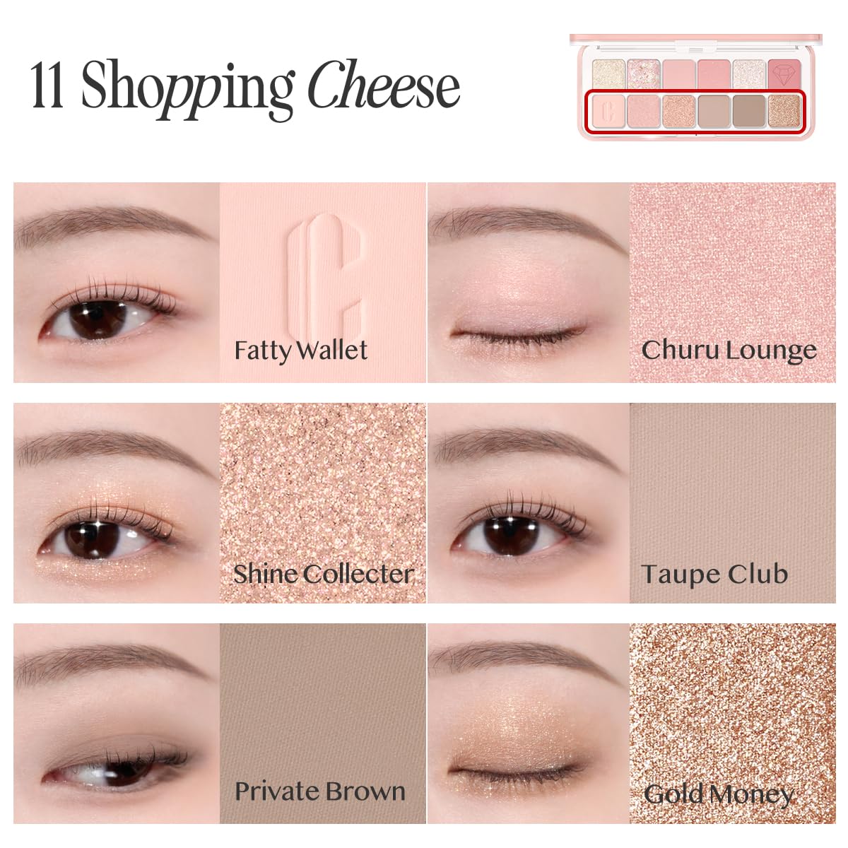 Amazon.com : CLIO Pro Eye Palette Air, 12-Color Eye Shadow Palette