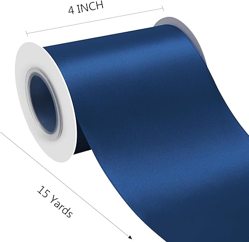 Miniatura 68 de Cinta de satén rosa polvoriento de doble cara de 1/4 pulgadas x 50 yardas, cintas de poliéster polvorientas para envolver regalos, cinta de tela