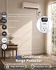 Protector de Voltaje Ajustable para Refrigerador, Pantalla LED Protección contra Sobretensión y Baja Tensión 120VAC, 15A Toma Única Protector de Sobretensión Digital para Electrodomésticos con Retardo 3