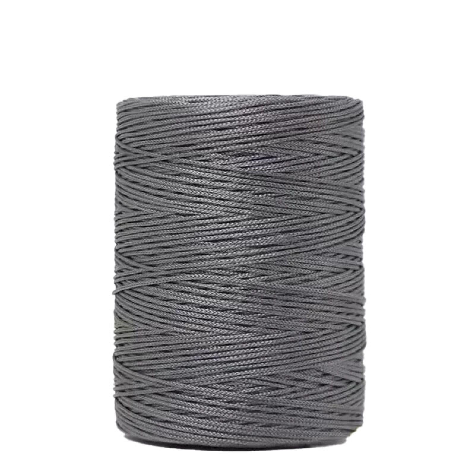Macramé Polyester Ficelle 1mm 100g tressé macramé cordon glace tricot léger corps fil pour crocheter corde pour bricolage main artisanat sac panier coussin maison décorations 4PCS col-14