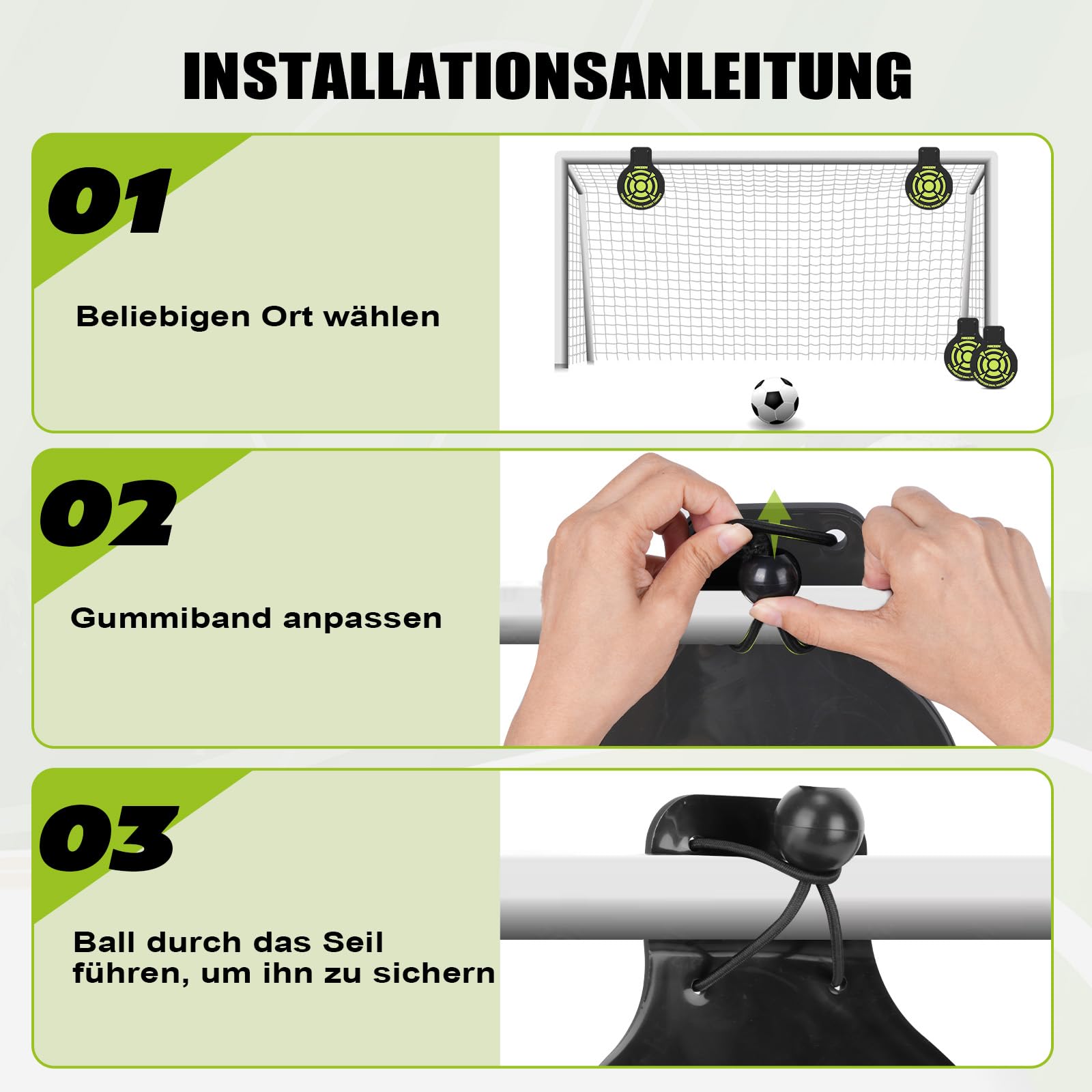Hikeen Pacco da 4 Cesti da Tiro per Calcio, Bersaglio di Precisione Rimovibile da Appendere a Porta da Calcio, Rete o Porta Portatile, Bersaglio in PVC 5mm per Esercizi di Tiro