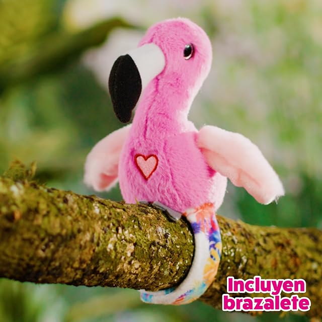 Foto 5 de 6 de HAPPY YAPPERS Flamingo - Pajarito Interactivo Que Canta, Mueve Las Alas y Repite lo Que Dices, Incluye…