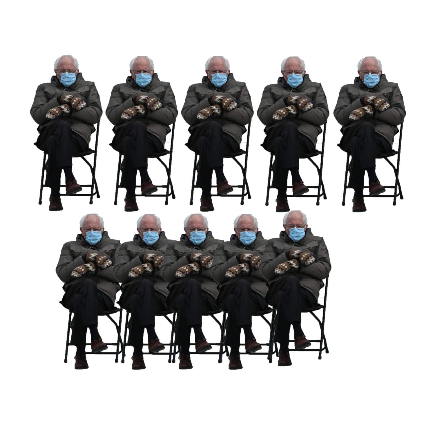 Bernie Mittens Sitting Inauguration Sticker Multi Pack By