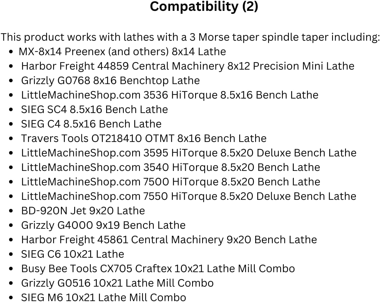 Universal Collet Closer - Includes a 3 Morse Taper to 3C Collet Adapter and a Drawtube Assembly - Drawtube is 18" Long 3/4" Diameter, LittleMachineShop.com (2728)