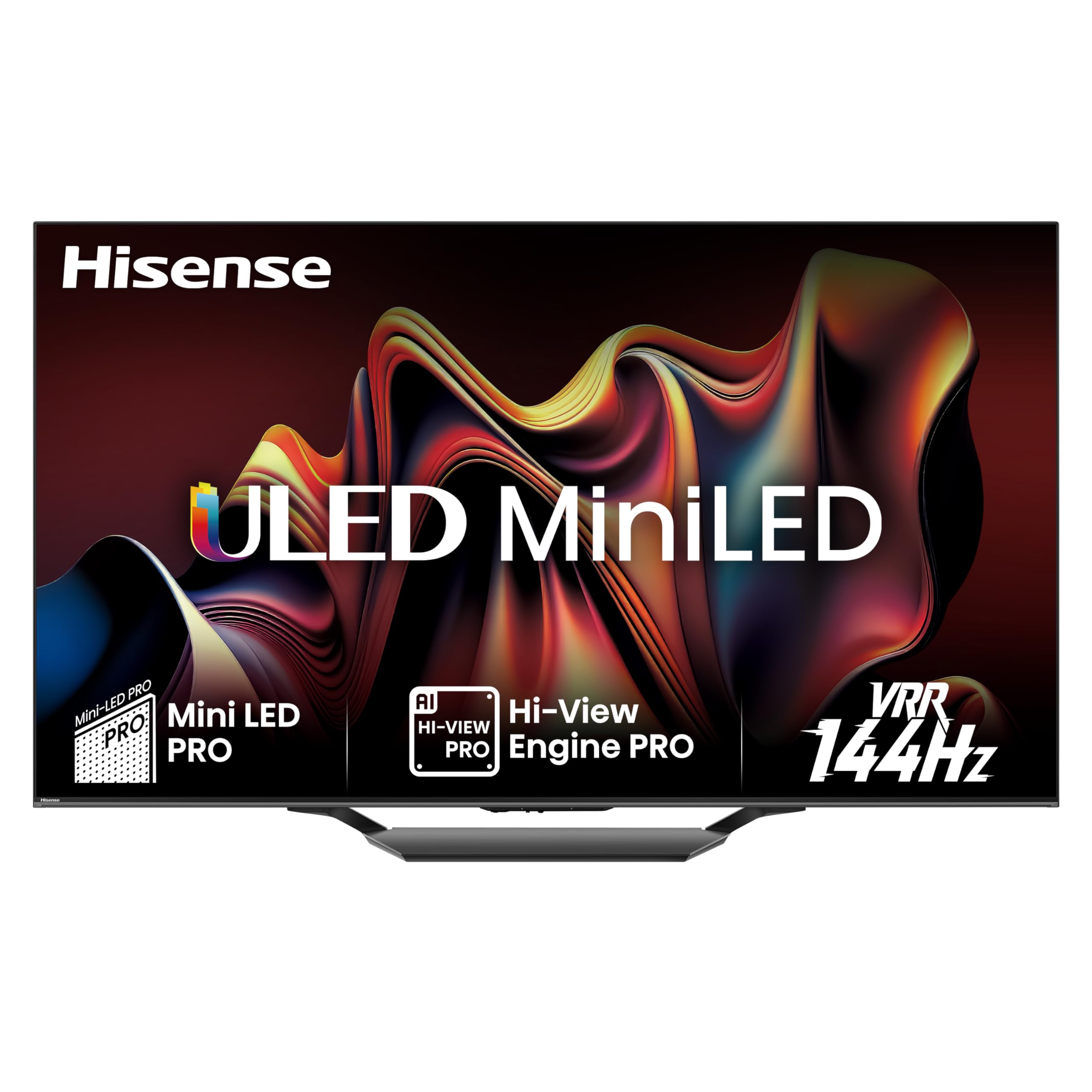 Hisense 85U7NQ 215cm (85 Zoll) Fernseher, 4K Mini LED ULED HDR Smart TV, Quantum Dot, 120Hz/ 144Hz VRR, HDMI 2.1, Game Mode Pro, Dolby Vision IQ & Atmos, Bluetooth, Alexa Built-in, Anthrazit, [2024]