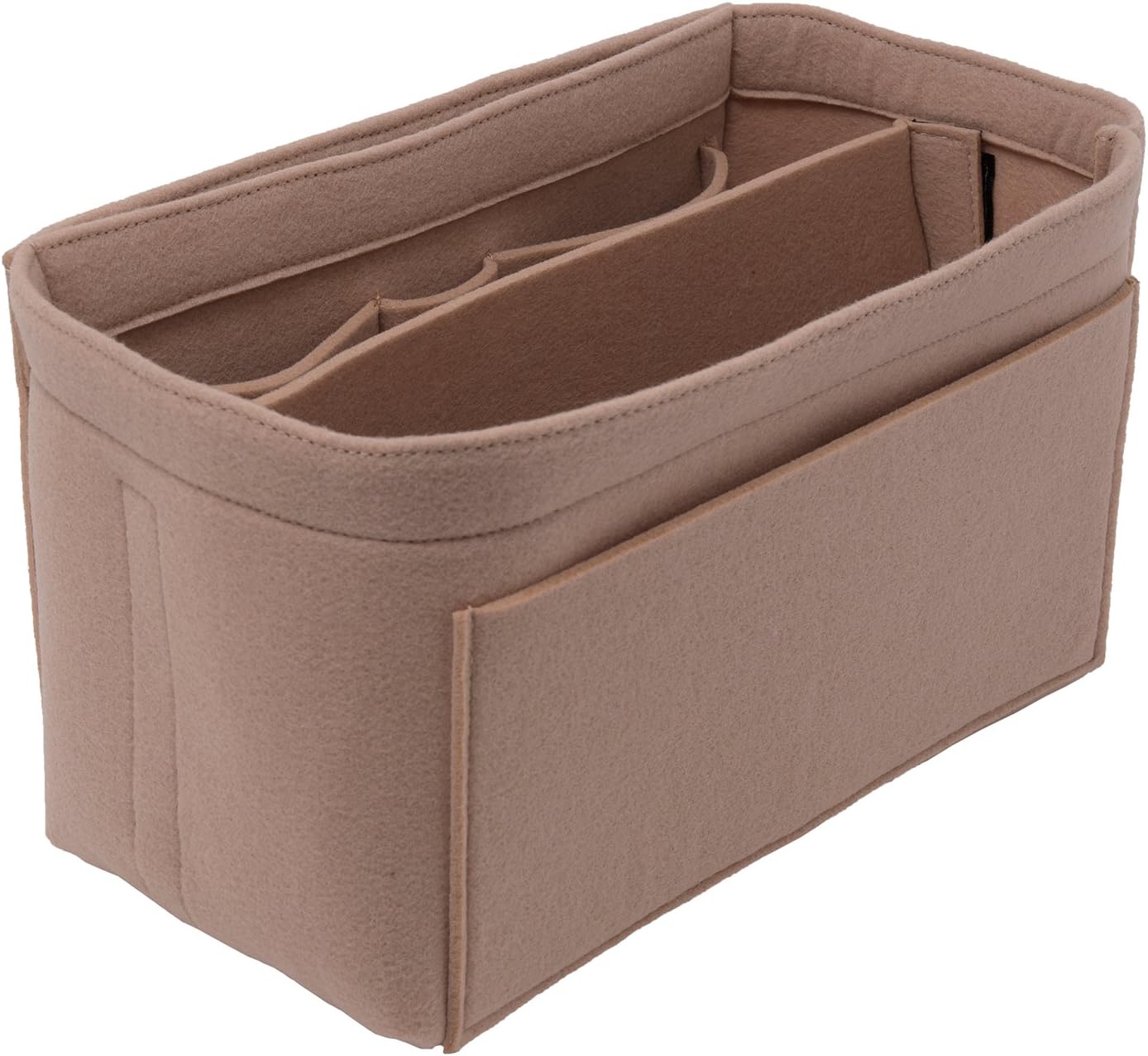 Felt Insert Bag Organizer Purse Organizer, Handbag Bag in Bag for Speedy Neverful Longchamp,Large,Beige(style 2)