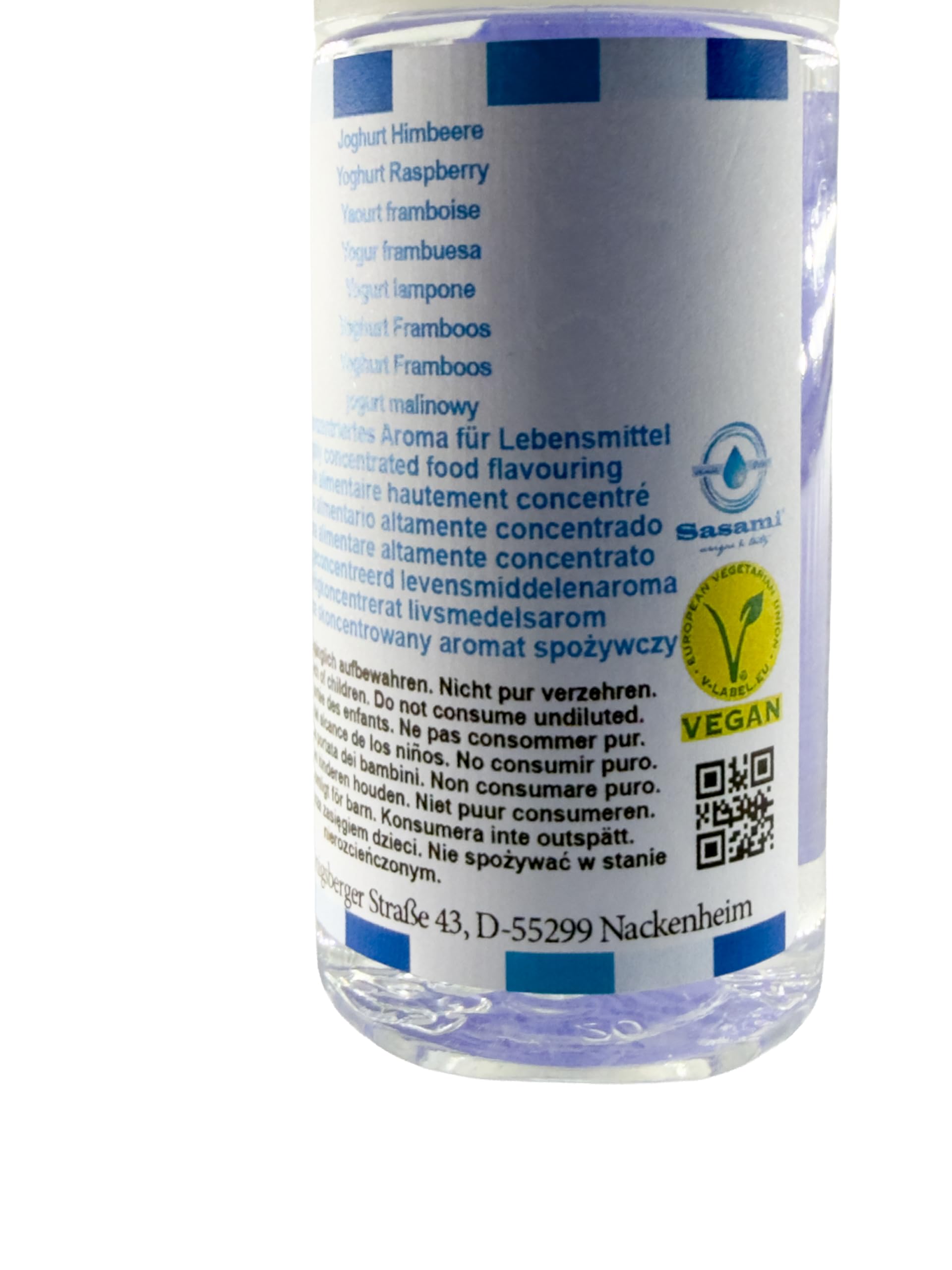 Yogurt lampone aroma concentrato - vegano - Sasami - 100ml
