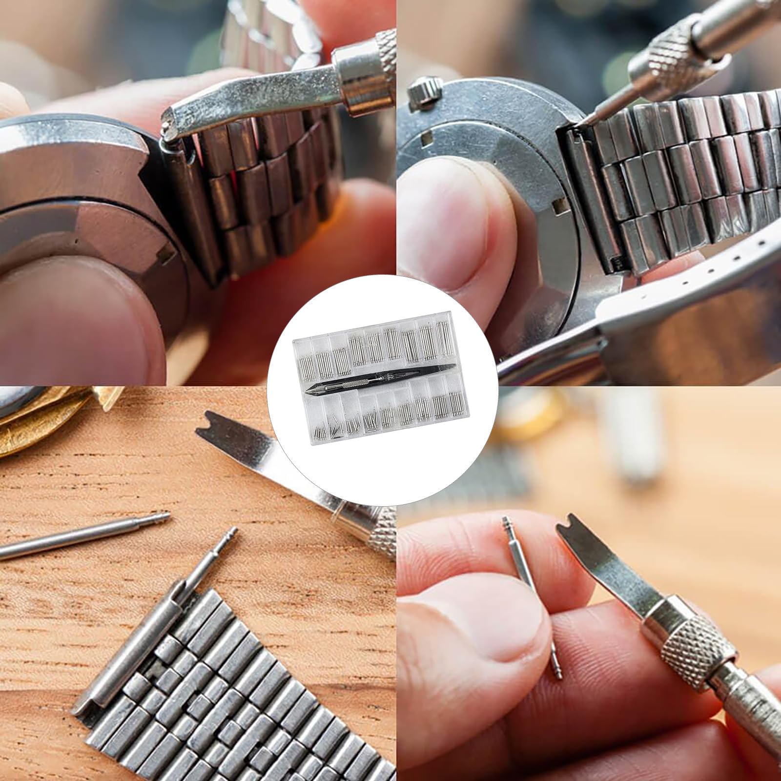 Kit Riparazione Orologi - Attrezzo Rimozione Cinturino Con Perni Extra (14-25 Mm) - Per Cambio Cinghie E Manutenzione - Foto 5