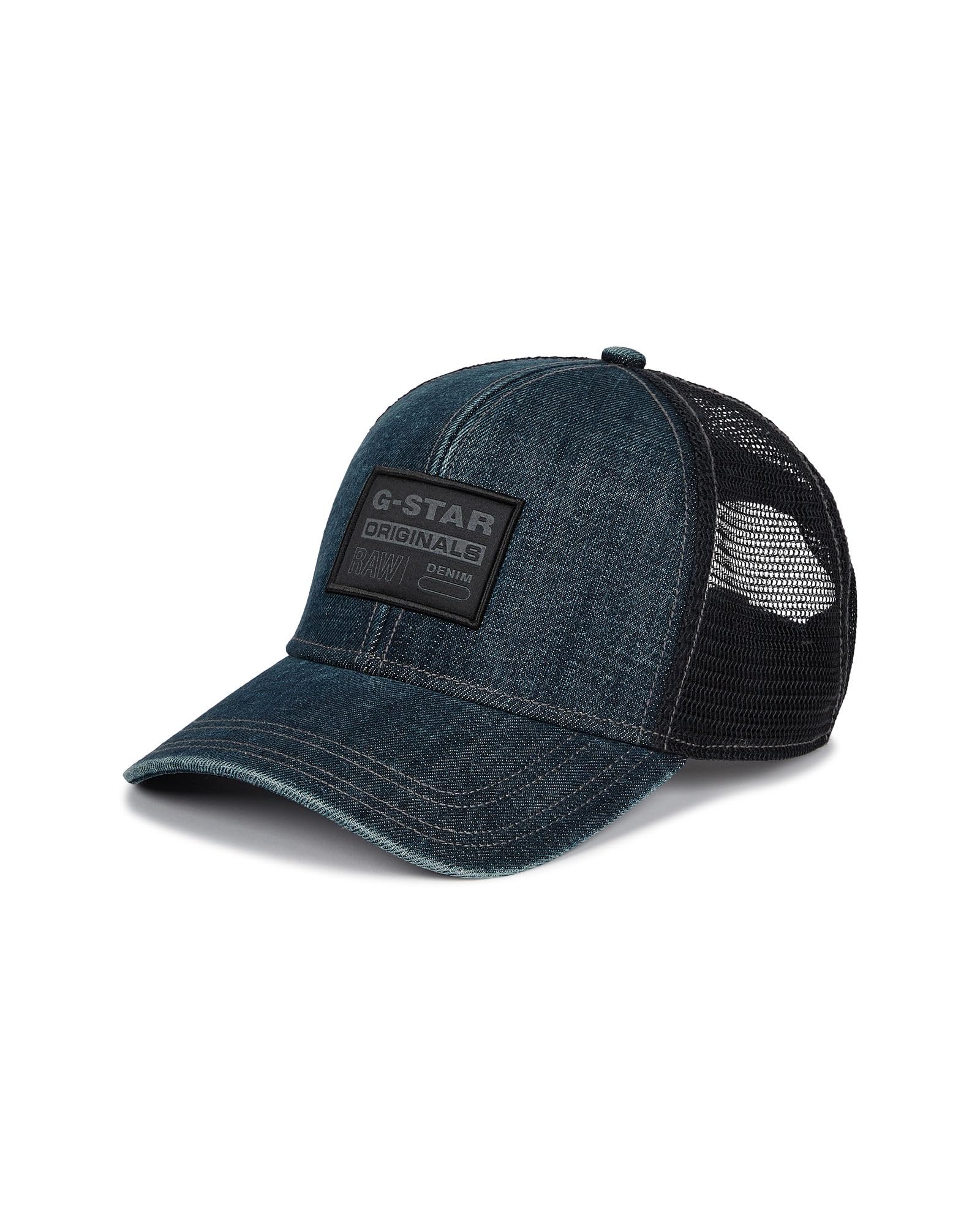 G-Star Men's Blue Denim Embro Baseball Trucker Cap, Baseball Cap, Color