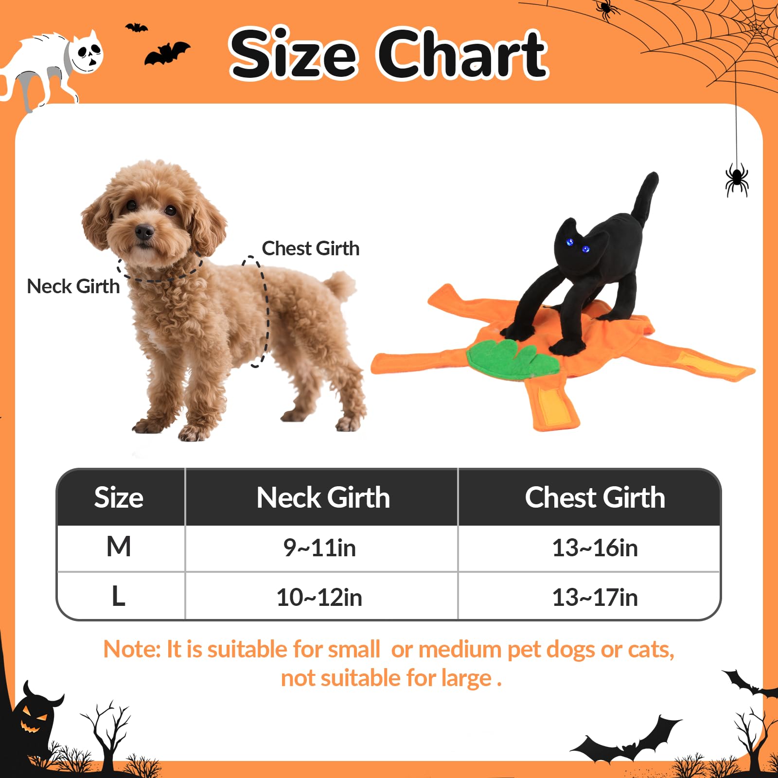 Dog Halloween Costumes, Fancy Dog Clothes for Halloween Party Decorations Pets Birthdays Festivals - Image 2