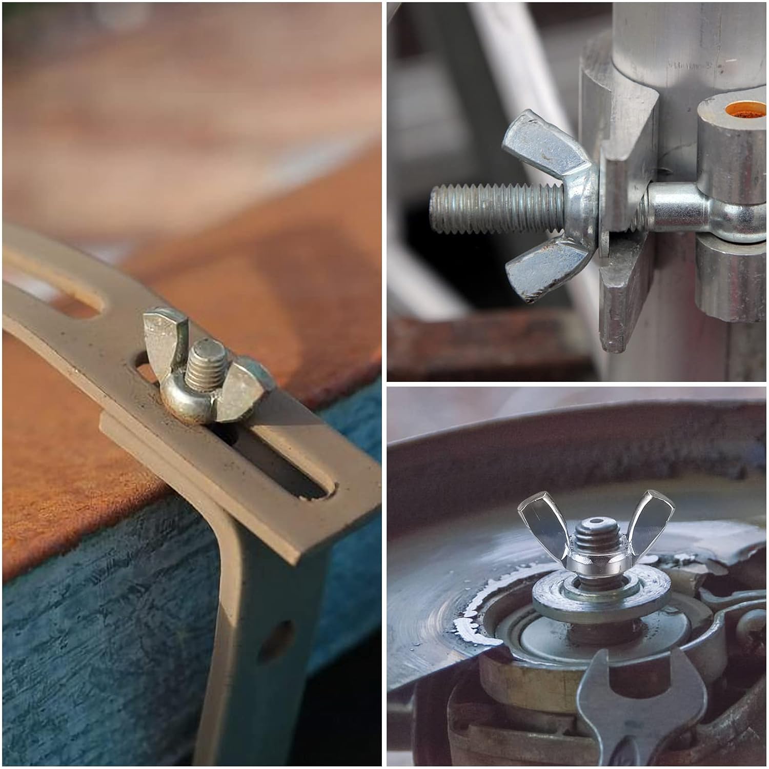 50 Tuercas De Mariposa M6 (1/4 De Pulgada) De Acero Inoxidable 304 - Herrajes De Fijación