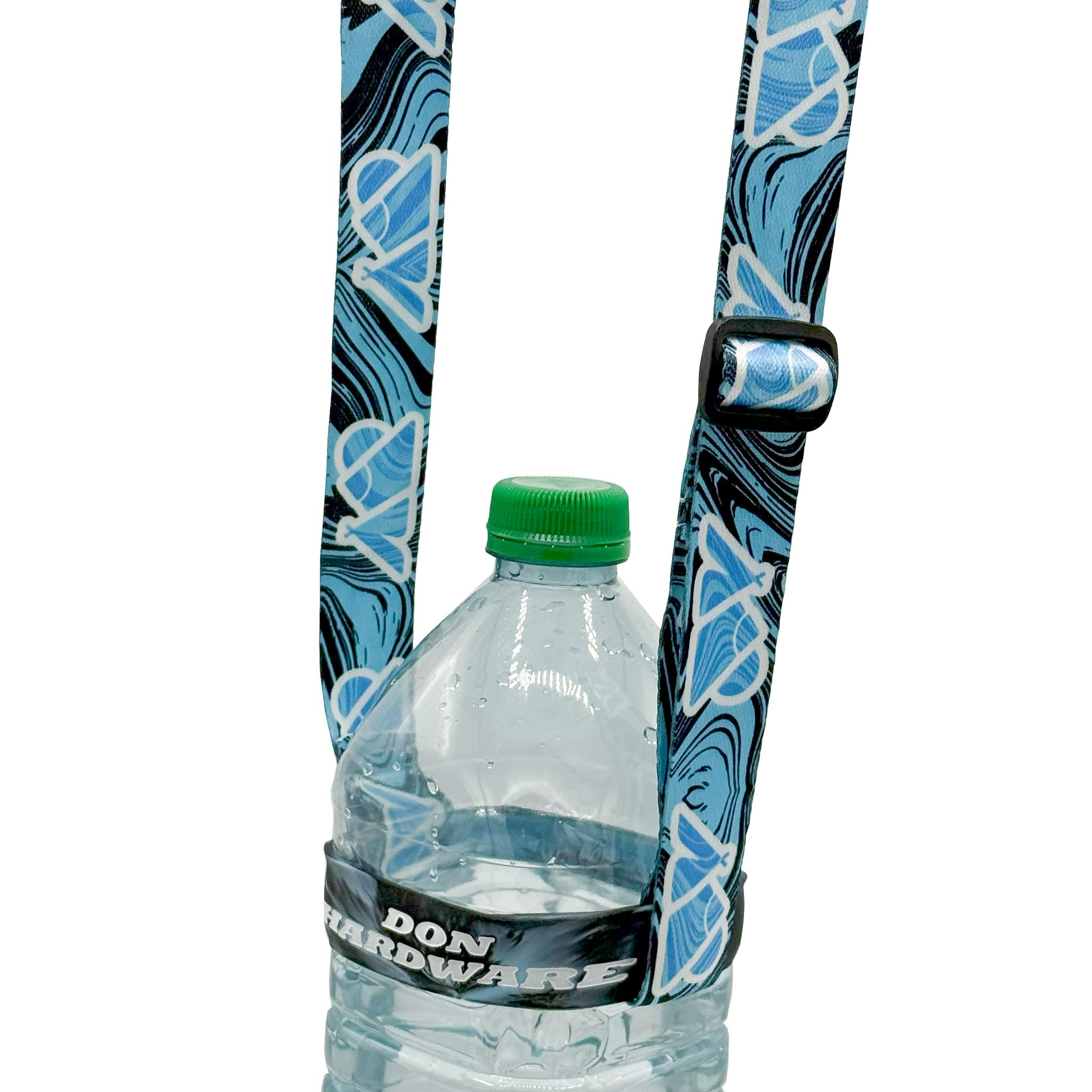 DON HARDWARE Water Bottle Holder with Strap – Hands-Free Bottle Carrier & Festival Cup Holder Lanyard, Beer Holster & Pint Glass Sling, Crossbody Drink Strap for Walking & Hiking