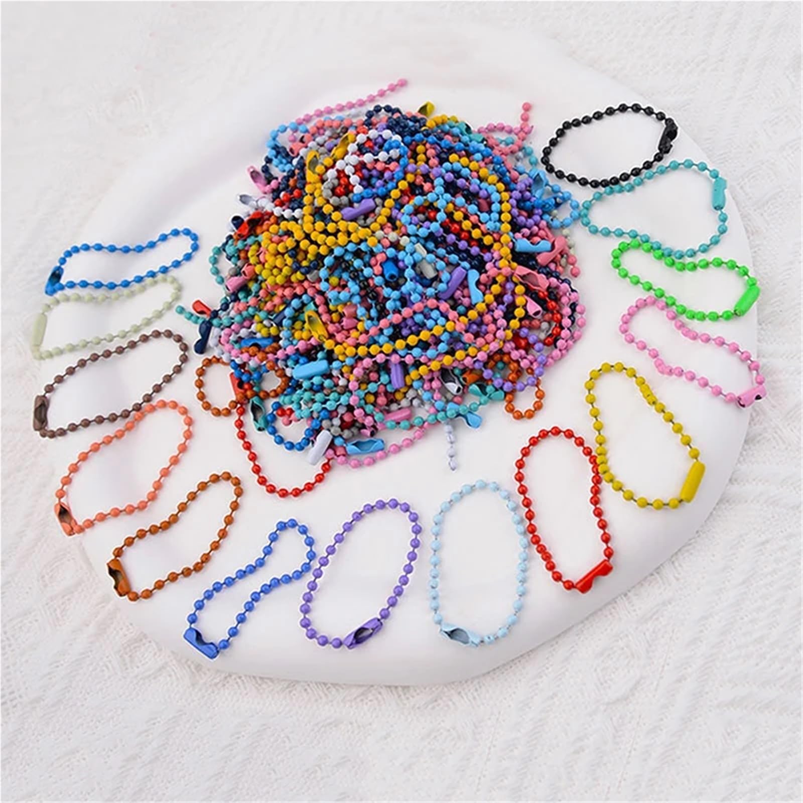 Kugelketten, Bunt for Schlüsselanhänger, Schmuck, Halskette, Ornament