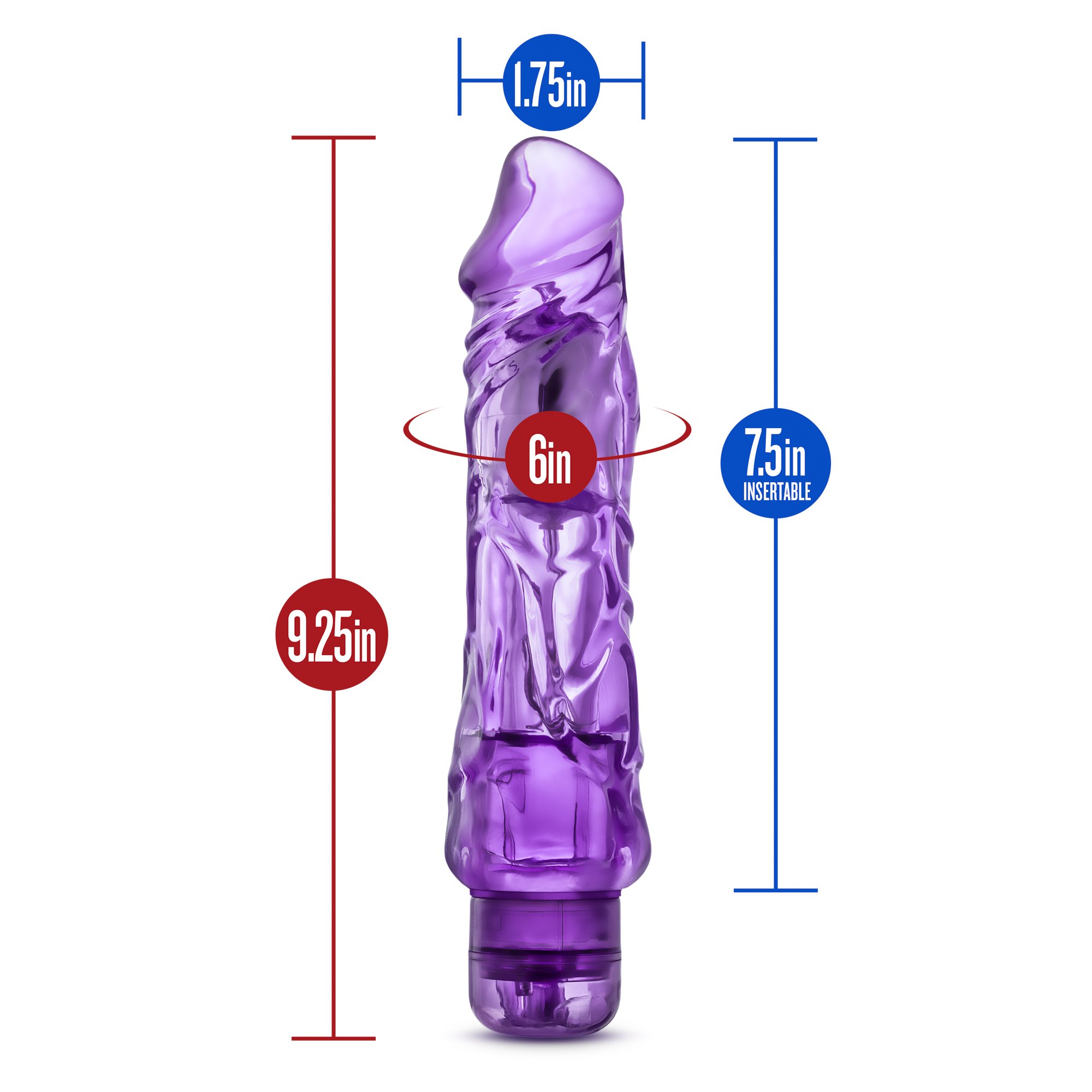 Amazon.com: Eden Adult Sex Toys - XL Thick 9 Inch Vibrating Dildo -  Waterproof Multi-Speed Quiet Penis Vibrator - Realistic Veiny & Girthy  Shaft Vibe