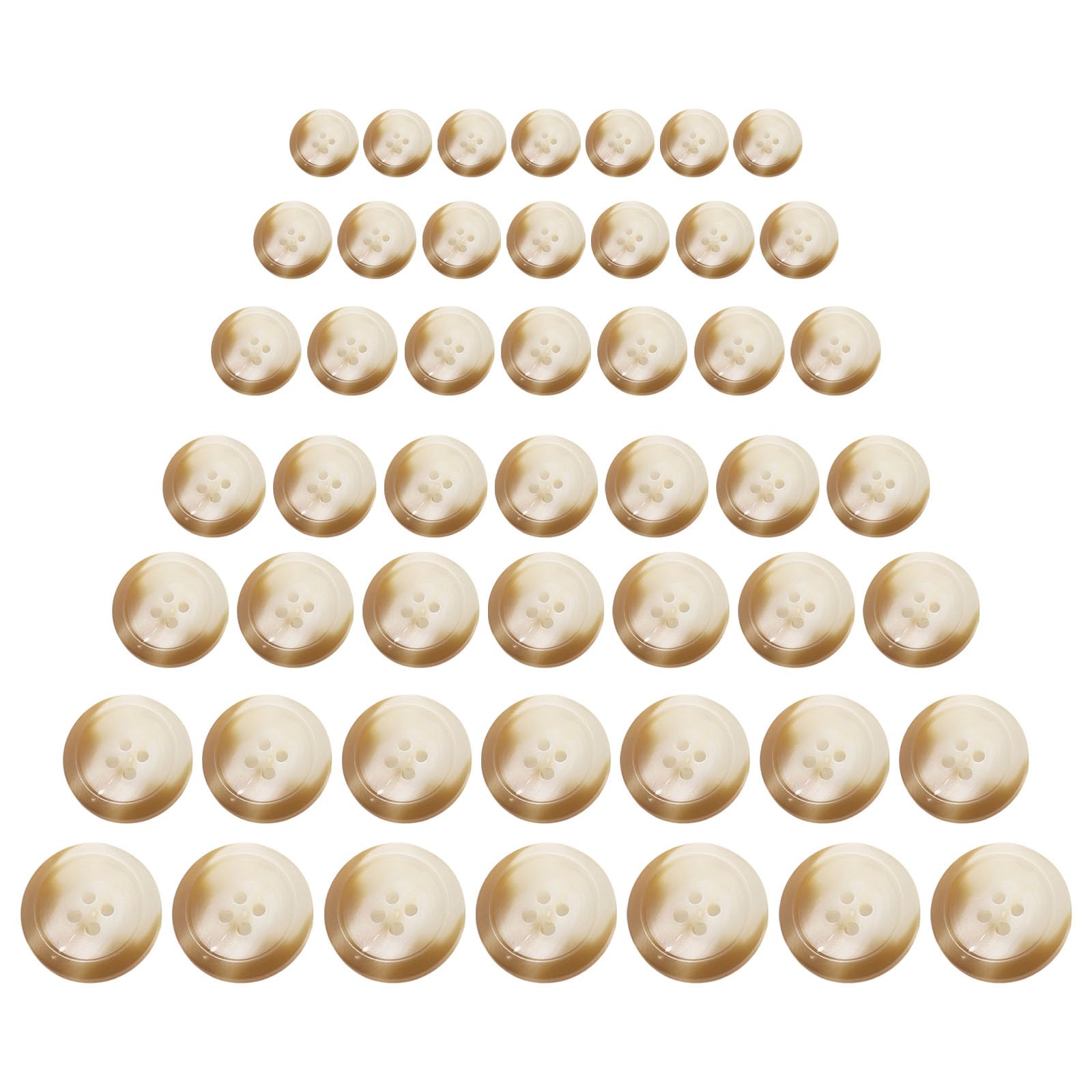 Tfaoys V 70 Pcs Craft Buttons Round Buttons 4 Holes Resin Coat Sewing
