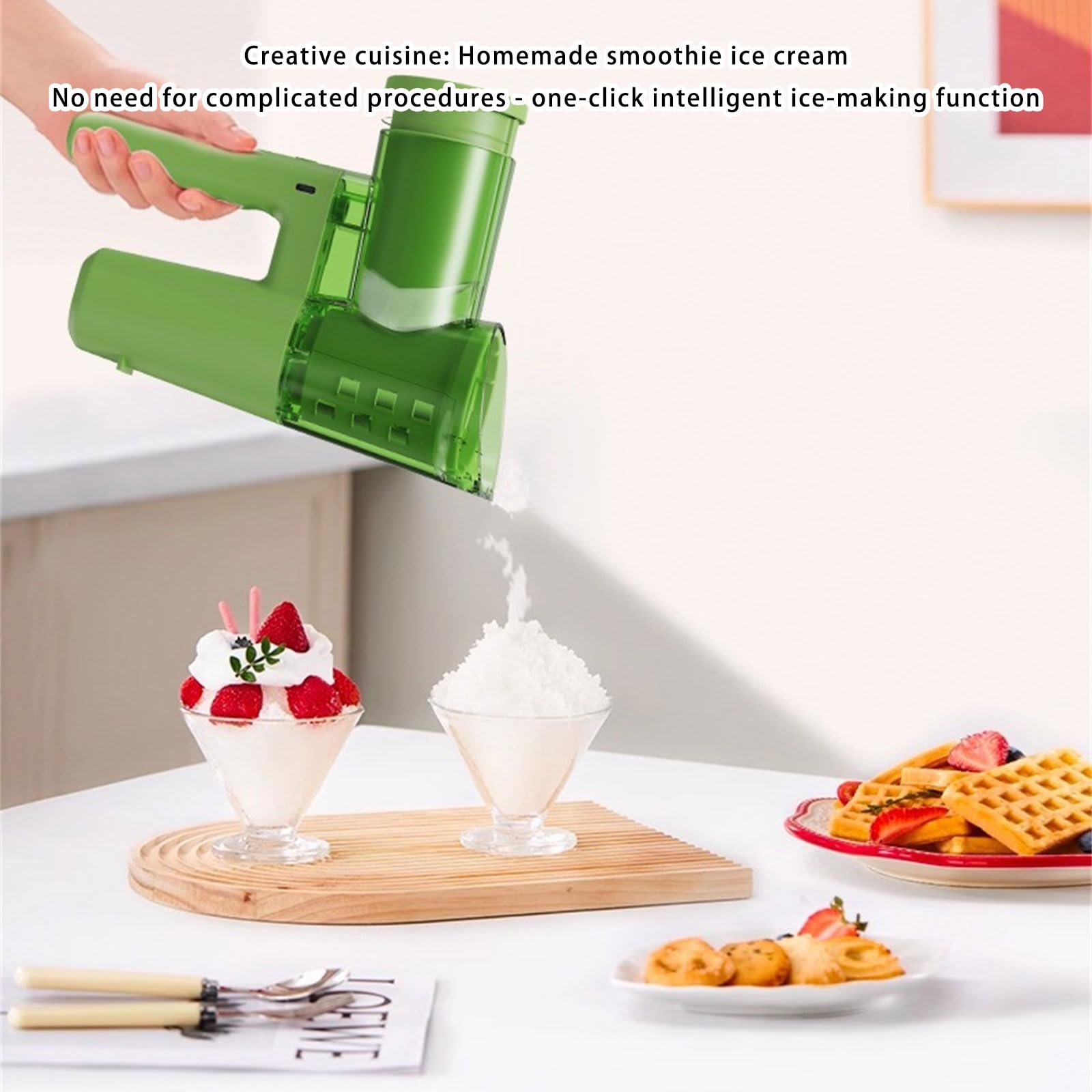 Rallador eléctrico de verduras con 3 funciones para cortar rallar y triturar, diseños seguros, herramienta de cocina fácil