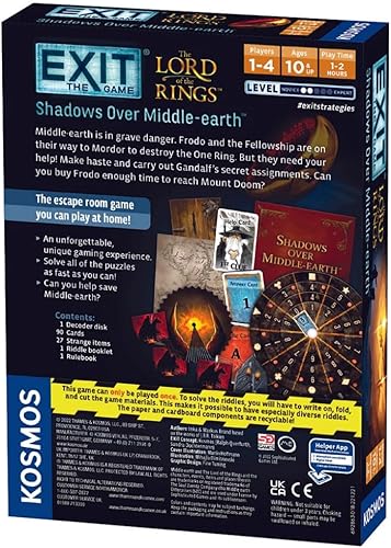 Miniatura 3 de EXIT: The Game - El Señor de los Anillos - Sombras sobre la Tierra Media