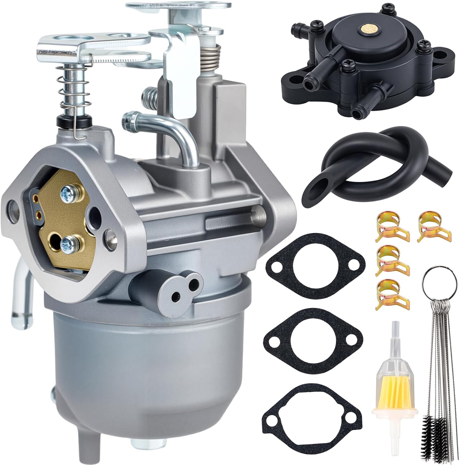 Carburetor Compatible with Kawasaki Mule 600 610 SX XC SC KAF400 KAF400B KAF400A KAF400C KAF400E KAF400D Carb With Fuel pump Fuel Filter Gaskets