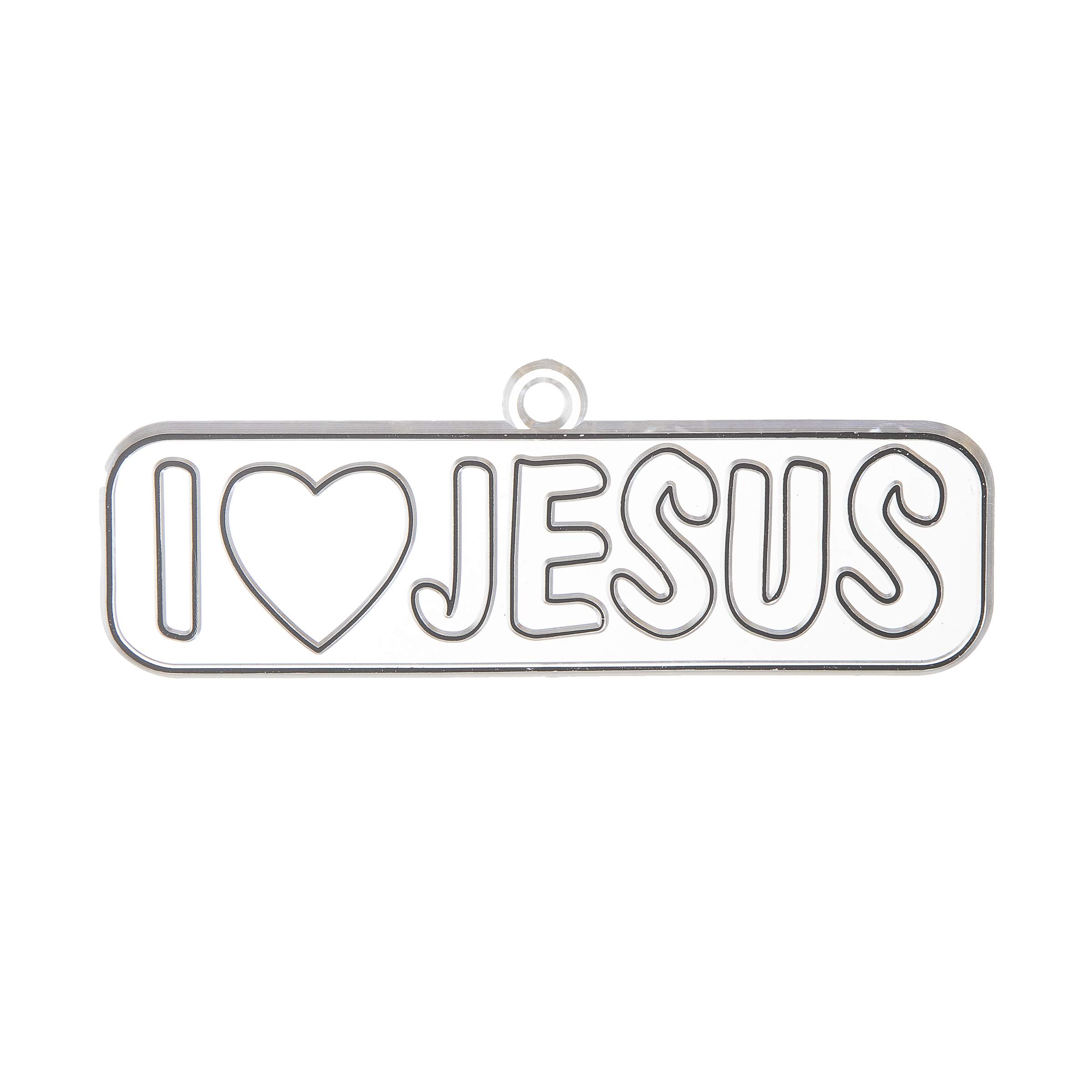Darice I Love Jesus Suncatcher