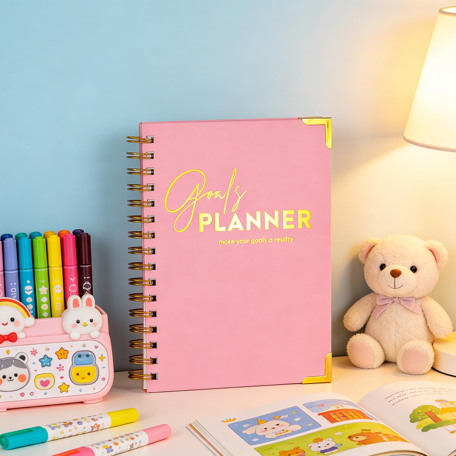 Elegante carta spessa con linguette laminate Ampio spazio per professionisti impegnati Agenda premium con copertina rigida con sezioni mensili settimanali gestione efficiente delle attività
