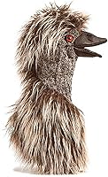 Folkmanis Emu Stage Puppet Brown - Realistic Movable Beak Hand Puppet for Kids Storytelling & Pretend Play