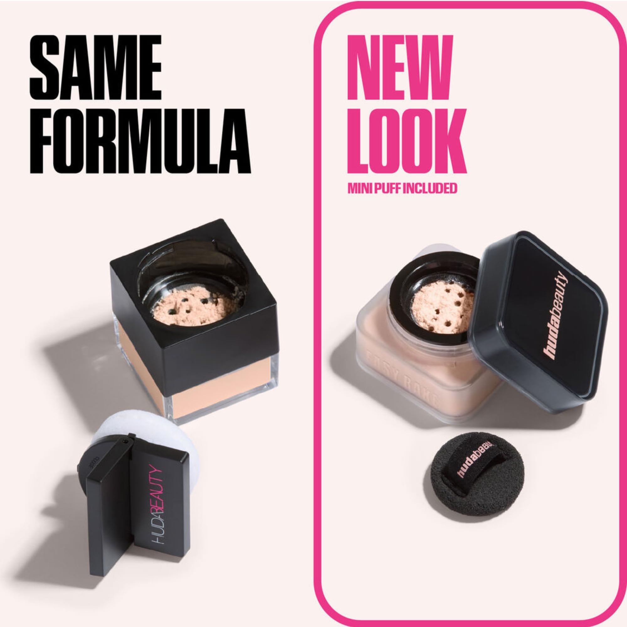 HUDA BEAUTY Baby Bake Mini Easy Bake Loose Powder, Pound Cake, Matt, mit Vitamin E, bis zu 16 Stunden Halt