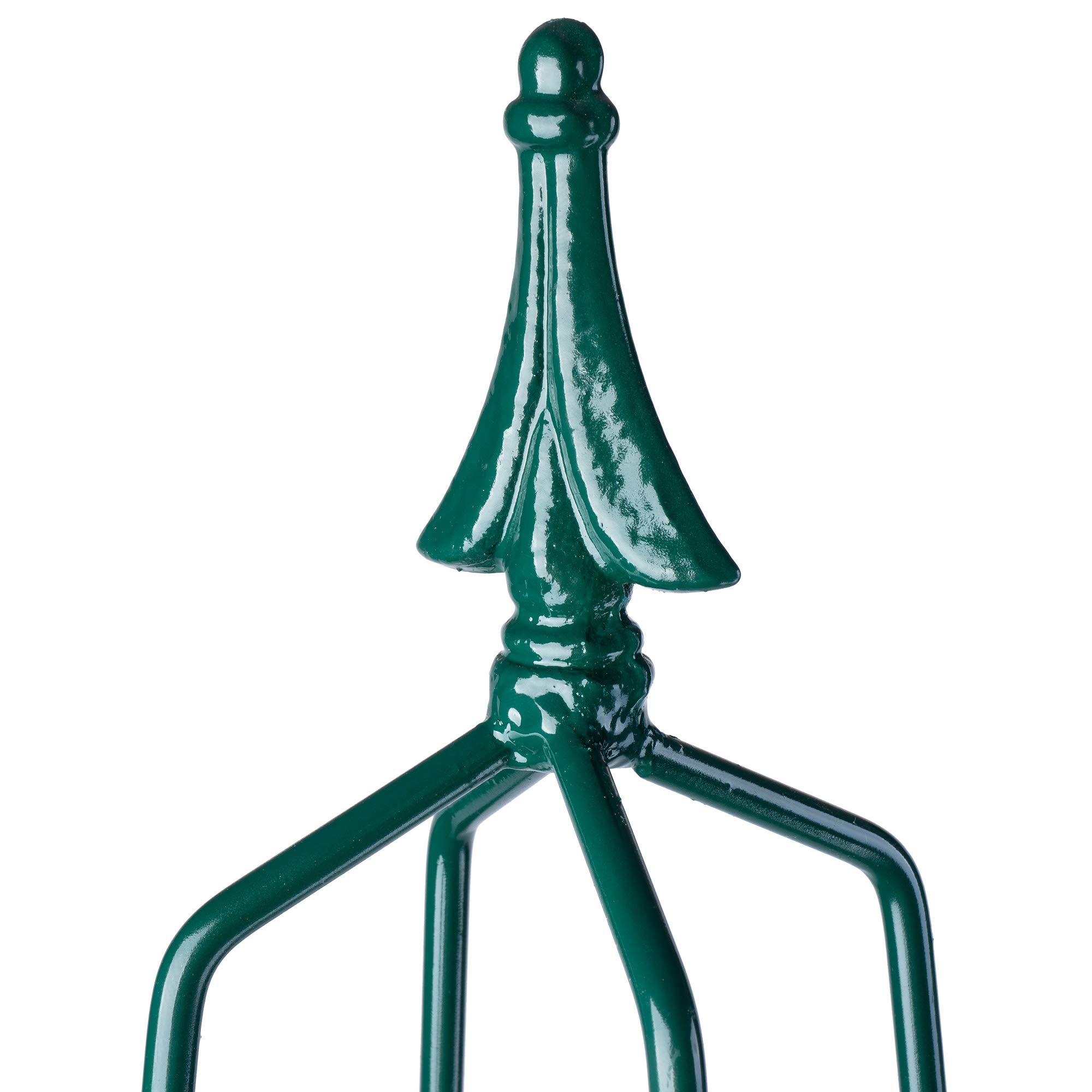 Kadax Rankhilfe, viticcio libero giardino, rose, piante da arrampicata, Rankobelisk, acciaio, da arrampicata, classifica, piramide resistente alle intemie, verde (altezza: 150 cm