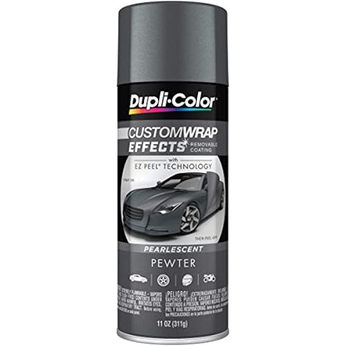 Dupli-Color ECWRC8187 Custom Wrap Effects Removable Automotive Paint - Pewter Spray Paint - 11 oz. Aerosol Can