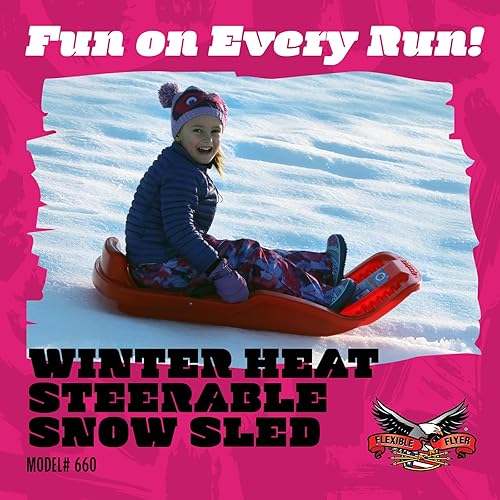 Miniatura 3 de Flexible Flyer Trineo de nieve Flying Saucer. Disco deslizante redondo SNO Rojo -,Azul, Naranja, Verde,los colores pueden variar