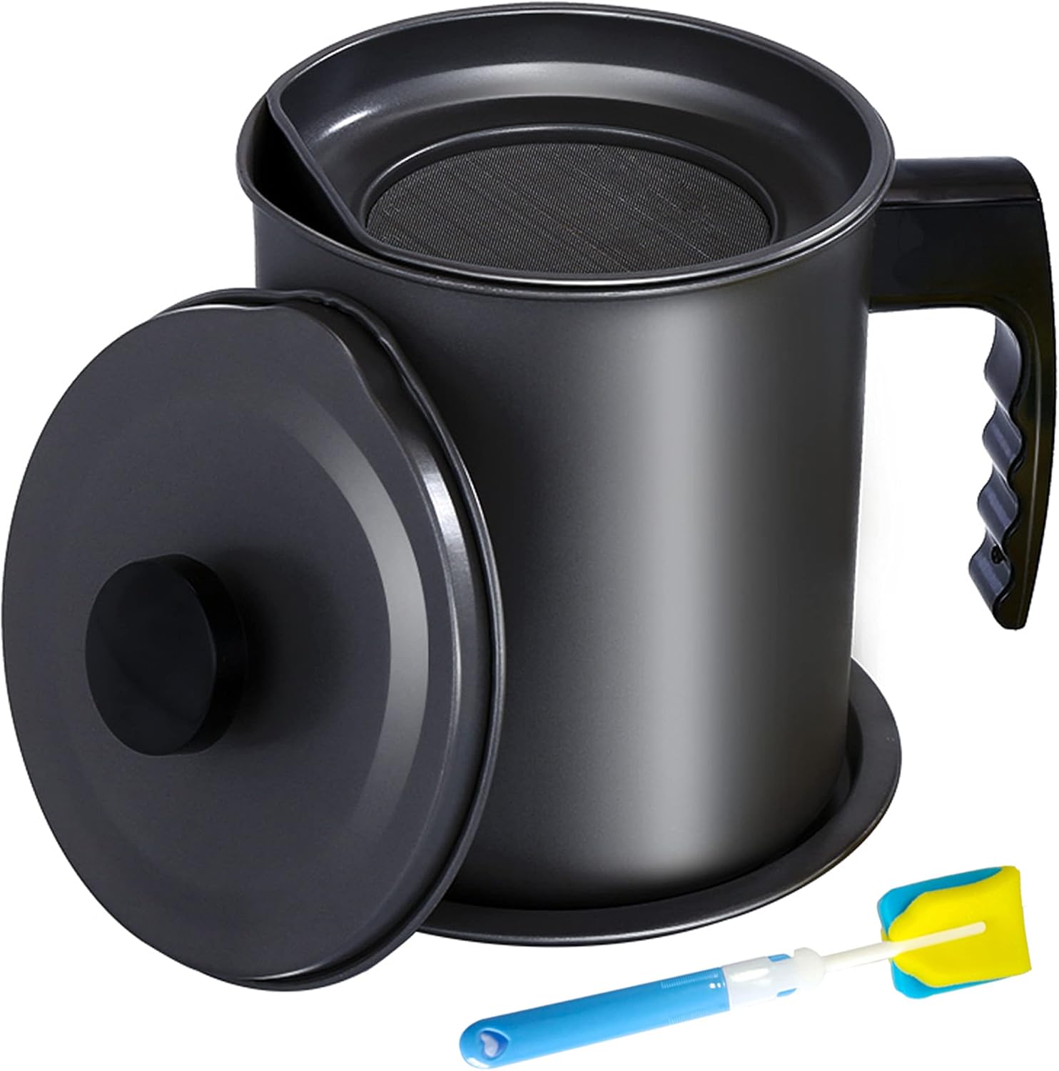 Colanders, Strainers & Sifters Kitchen, Dining & Bar Home Black Grease Saver Container with Strainer