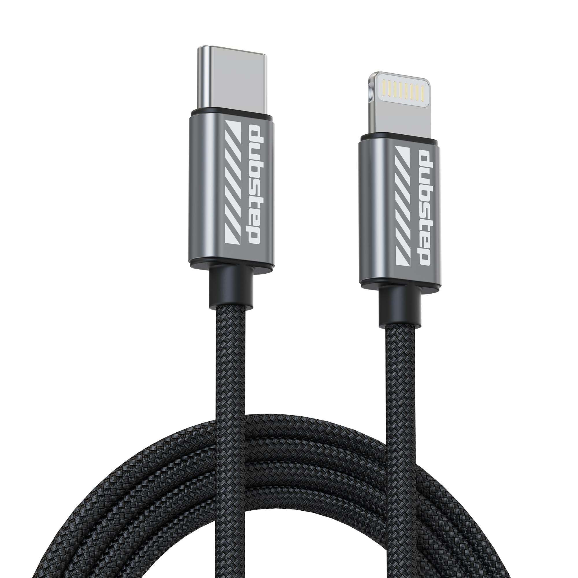 Dubstep Blaze Flash 33W 1.25m Type-C To Type-L Data Fast Charging Nylon Braided Cable with Overheat Protection | 70k Insertion Tested (Grey) (B0D4MKCR19) Amazon Price History, Amazon Price Tracker