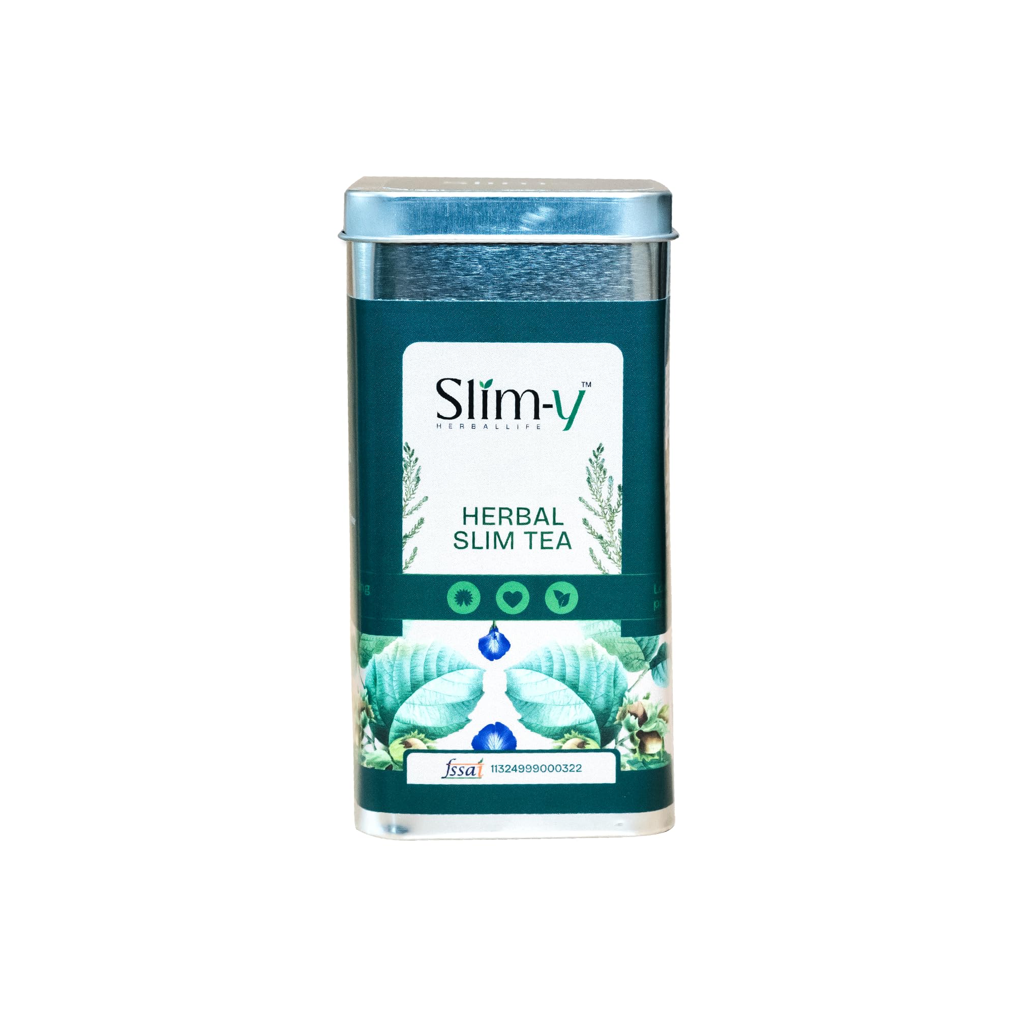 SLIM-Y Herbal Slim Tea - Caffeine-Free Detox Tea, Chamomile, Garcinia & 15+ Herbs - Boosts Metabolism, Aids Digestion, Reduces Stress And Supports Weight Loss | 30 Tea Bags