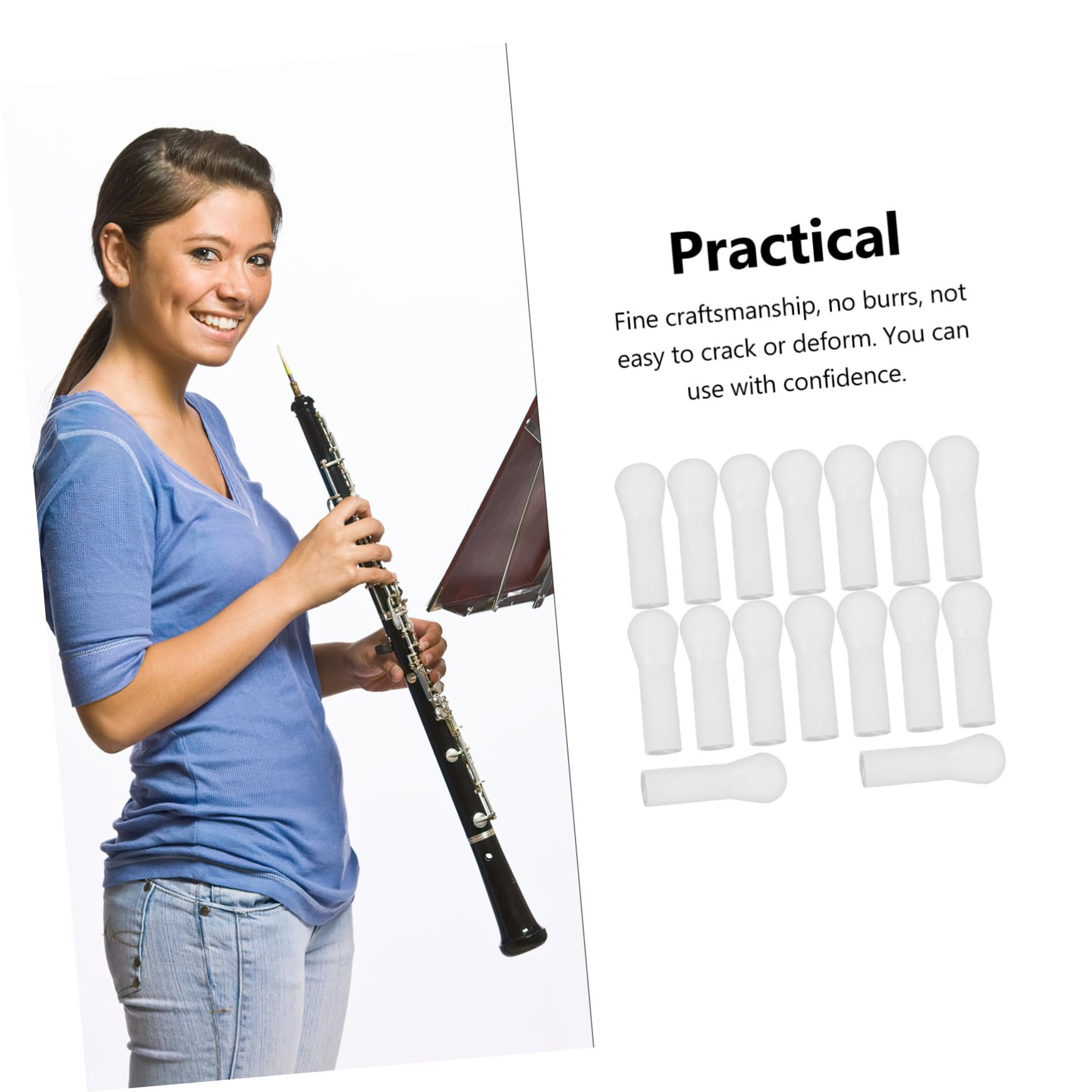 TOYANDONA 20pièces Clés Xi Pour Clarinette Plastique Lot De Outils De Réparation Pour Instruments De Musique Détachées