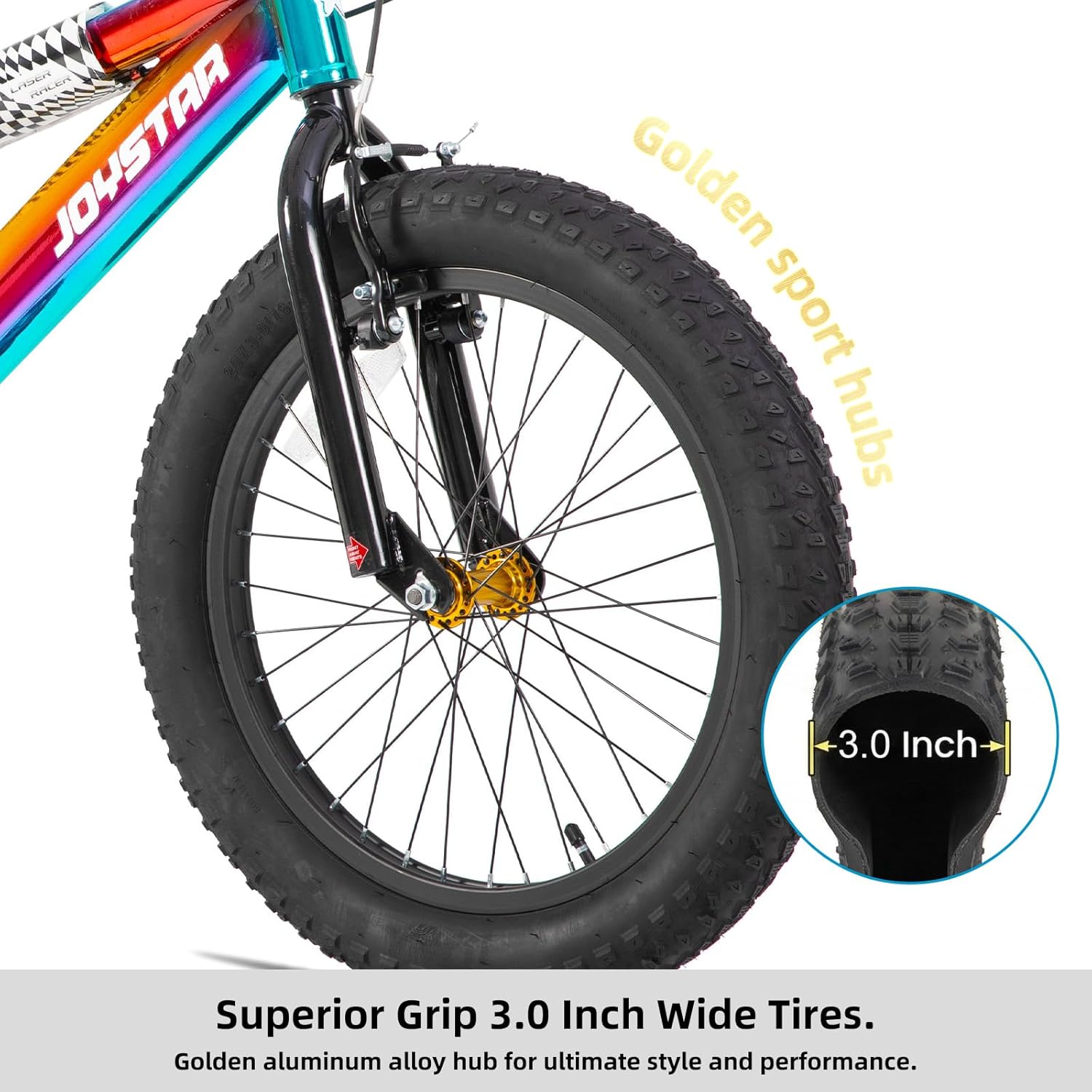 JOYSTAR Kids Bike for Ages 3-10 Years Old Boys Girls, 16 20 Inch BMX Style Kid's Bikes with Training Wheels & Metallic Colors, Children Bicycle