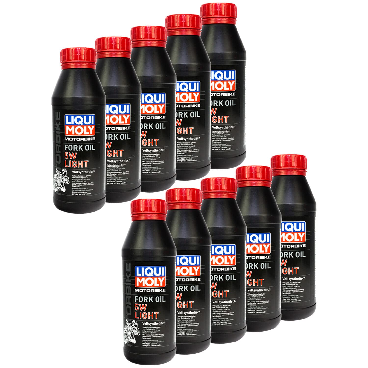 Gabelöl Gabel Öl LIQUI MOLY Motorbike 5W light 10 X 500 ml