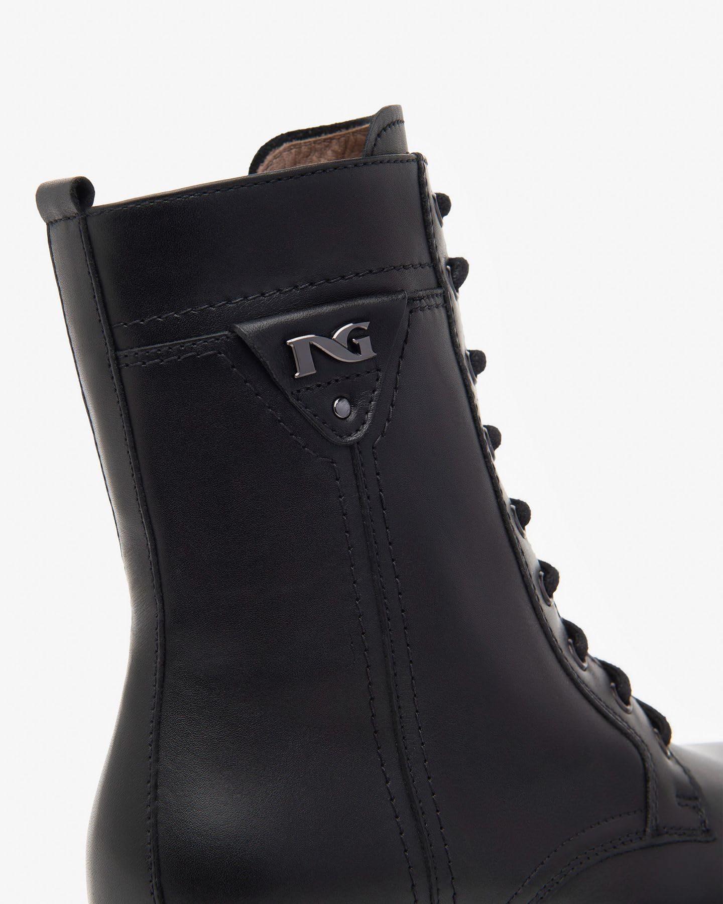 Nero Giardini I411832D Anfibi Donna in Pelle - Nero 40