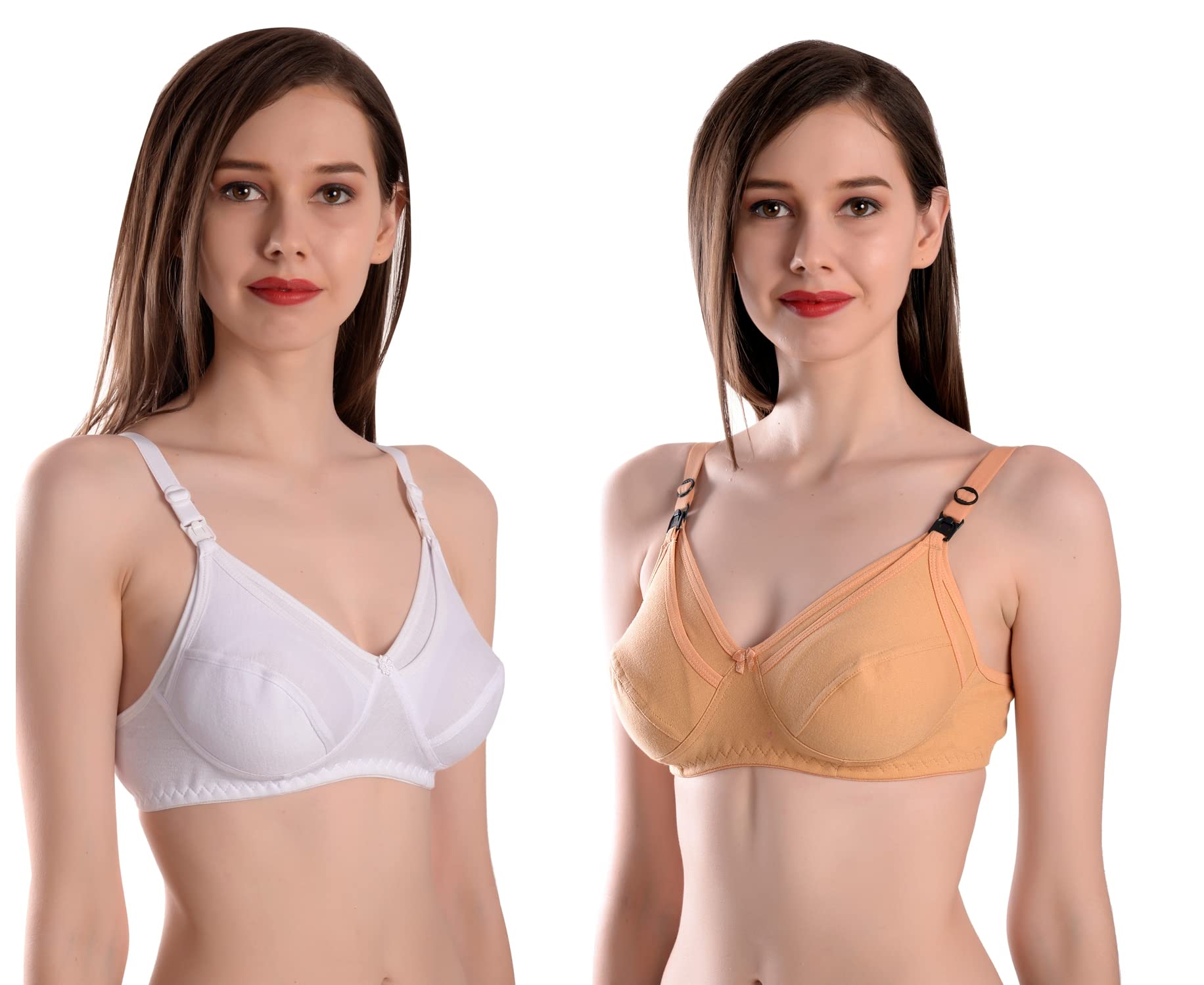 Hani DivaMulticolor Feeding Maternity Bra (Pack of 2)