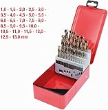 KS Tools 330.3613 HSS-G Co 5 Twist drill set, in metal case, 25 pcs, 1-13mm - 2
