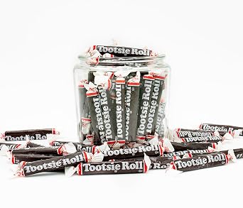 Tootsie Rolls Juniors 1 lb - Long Taffy Candies (42 Pieces) in Resealable Bag, Individually Wrapped, Chewy Texture, Gluten Free