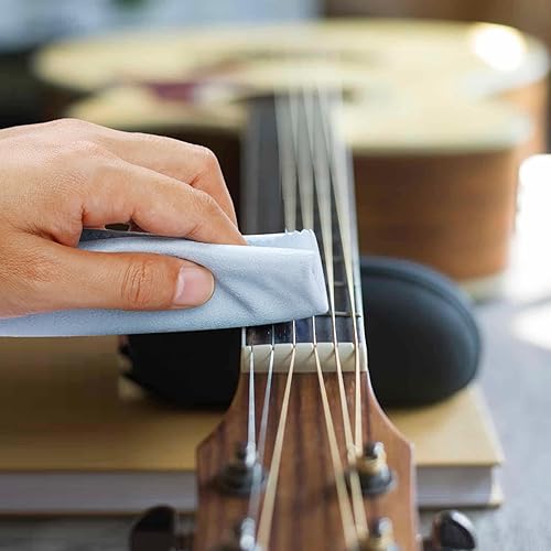 Miniatura 3 de 3 paños de limpieza para instrumentos, 11.8 x 11.8 pulgadas, paño de microfibra para instrumentos musicales, flauta, paño de limpieza suave sin