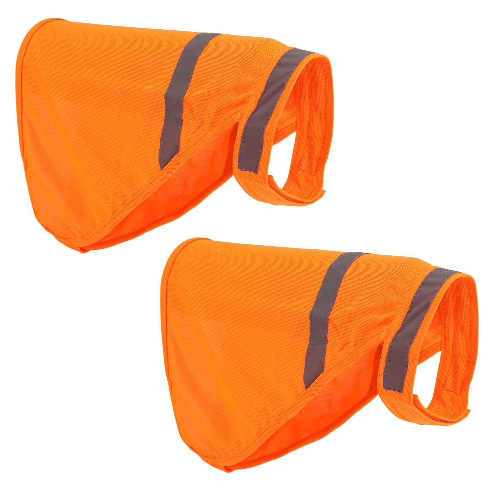 2pcs Gilet Réfléchissant pour Chien, Petite Taille Gilets Sécurité Chiens Orange Vif Haute Visibilité Adaptés à l'Entraînement en Extérieur au Jogging et à Chasse