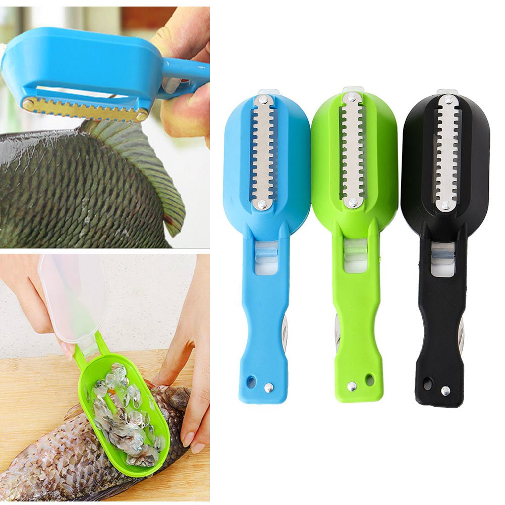 Amrka Fish Scales Skin Remover Scaler Knife Fast Cleaner Home Kitchen Clean Tools