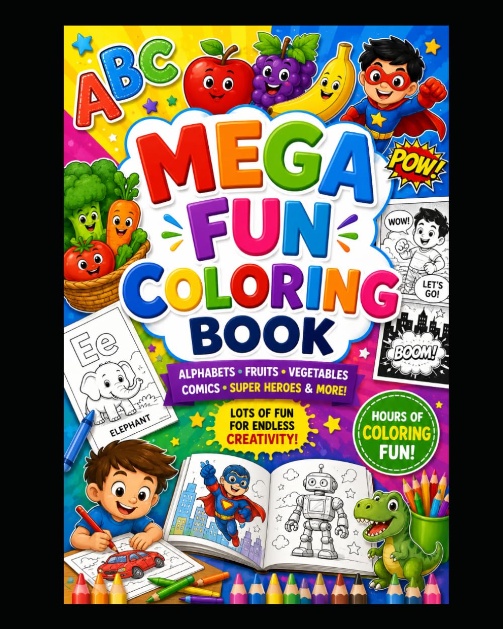 Coloring book for kids- Illustrated Animal Coloring: Animal Coloring edition
