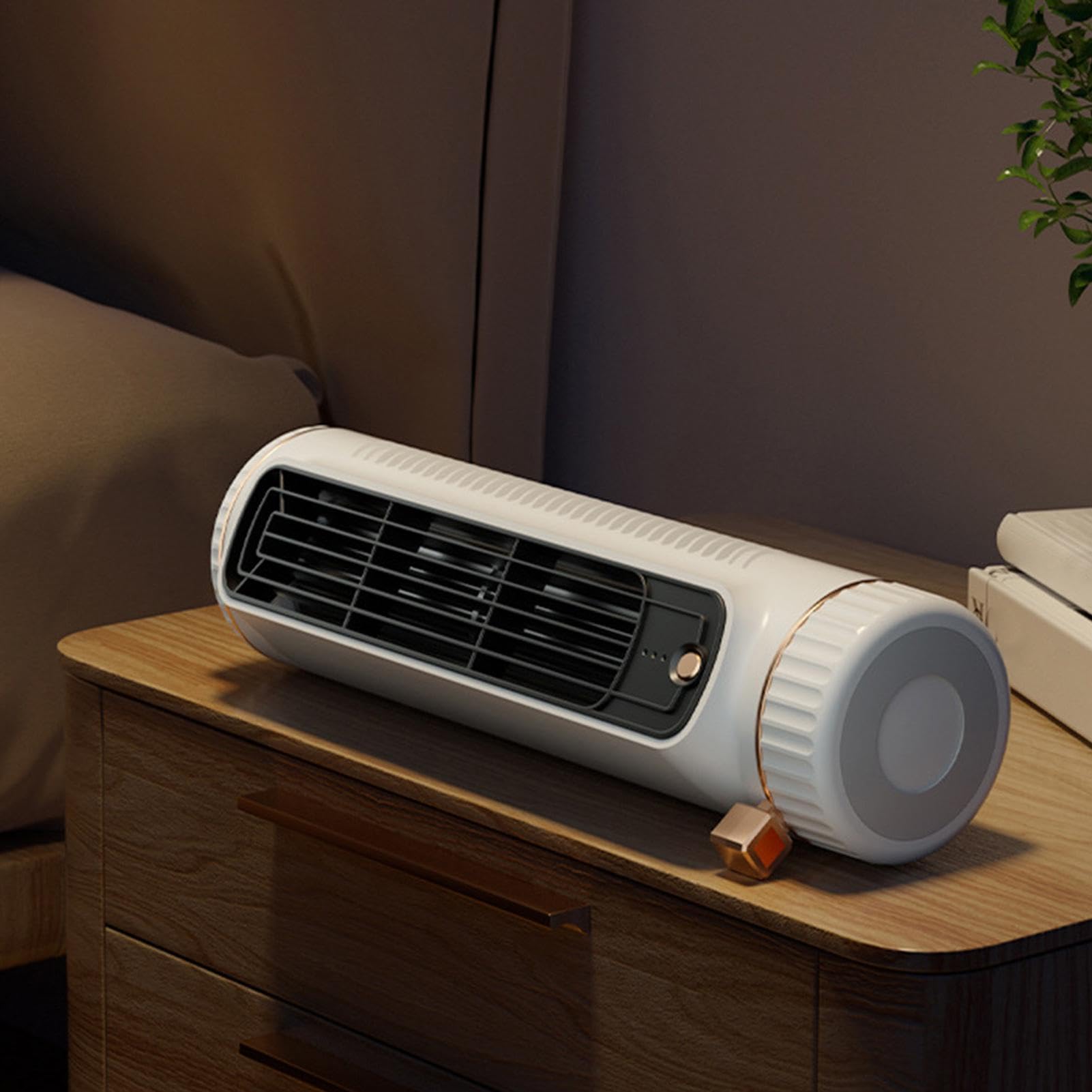 ventilatore a torre, silenzioso, senza lama, 3 velocità, ricaricabile, da tavolo, ventole che si raffreddano come i condizionatori d'aria | per casa, camera da , ufficio