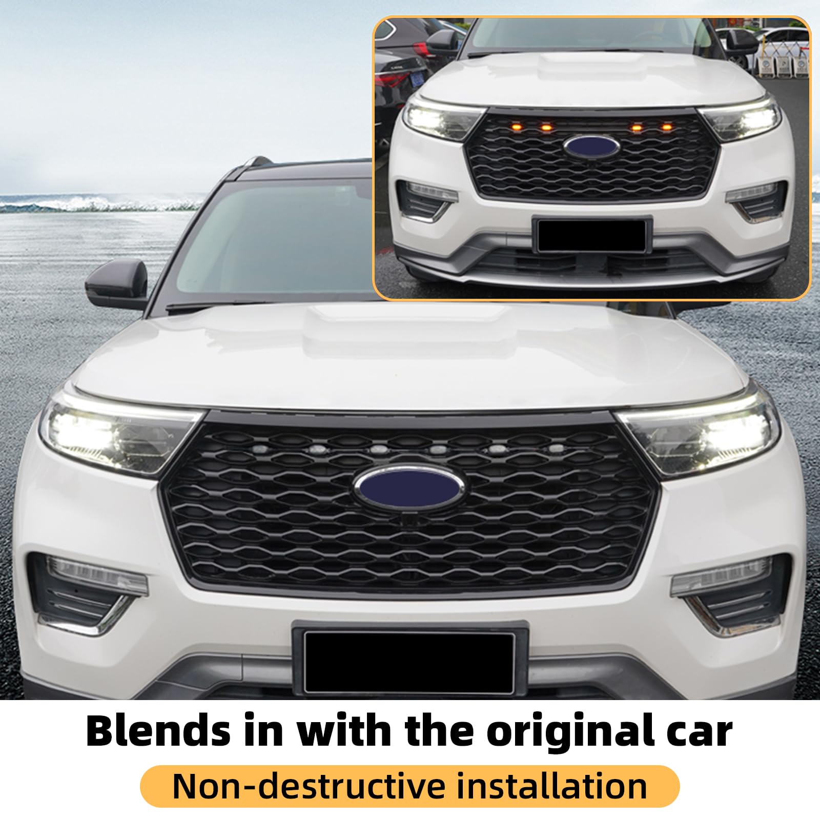 Amazon.com: FDAIUN LED Front Grille Light for Ford Explorer