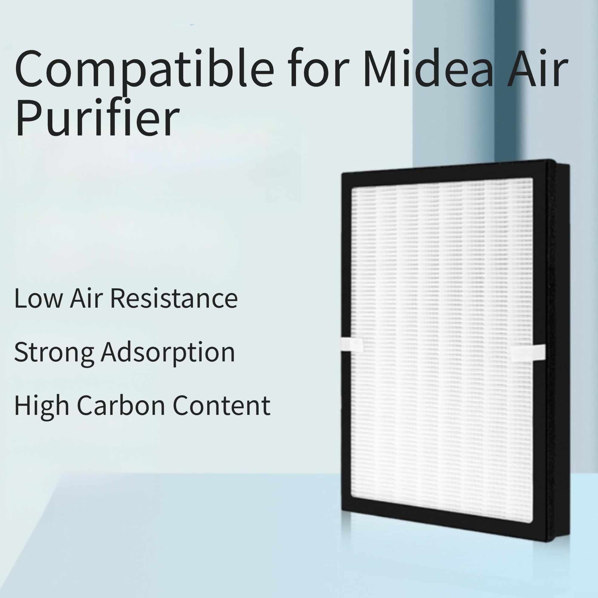 Filtre HEPA pour purificateur d'air Midea KJ210G-C46 C42 au charbon actif