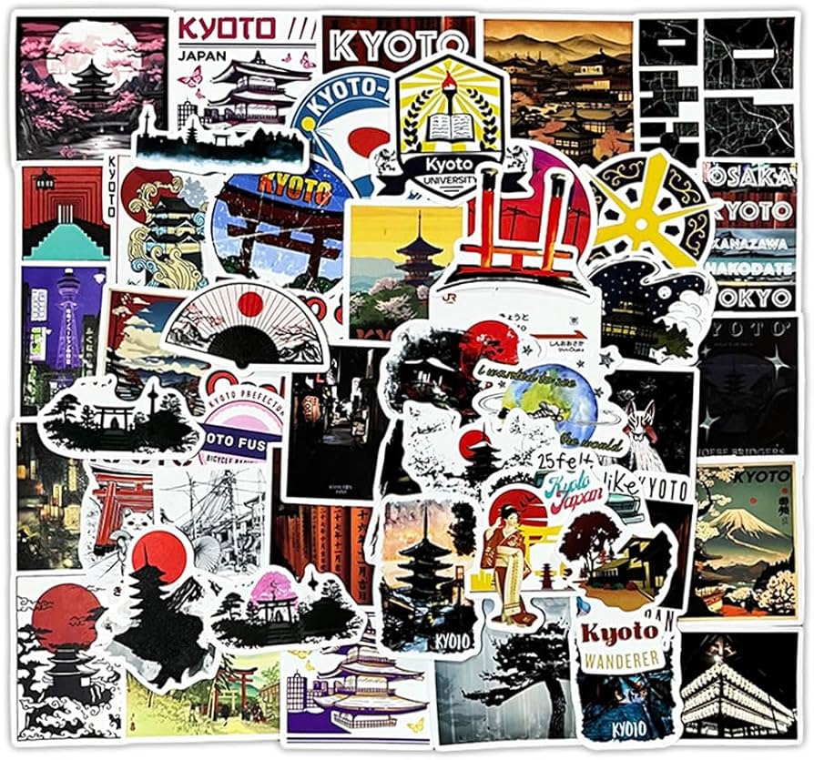 Amazon.co.jp: 京都 KYOTO ステッカー 50枚セット 日本旅行 ドレス Amazon.co.jp: 京都 KYOTO ステッカー 50枚セット 日本旅行 ドレス